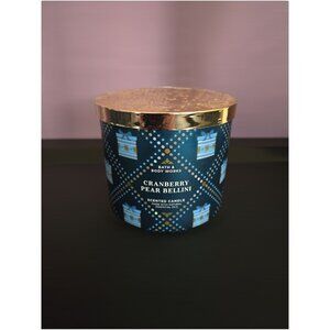 Bath & Body Works Cranberry Pear Bellini 3-Wick Candle – New